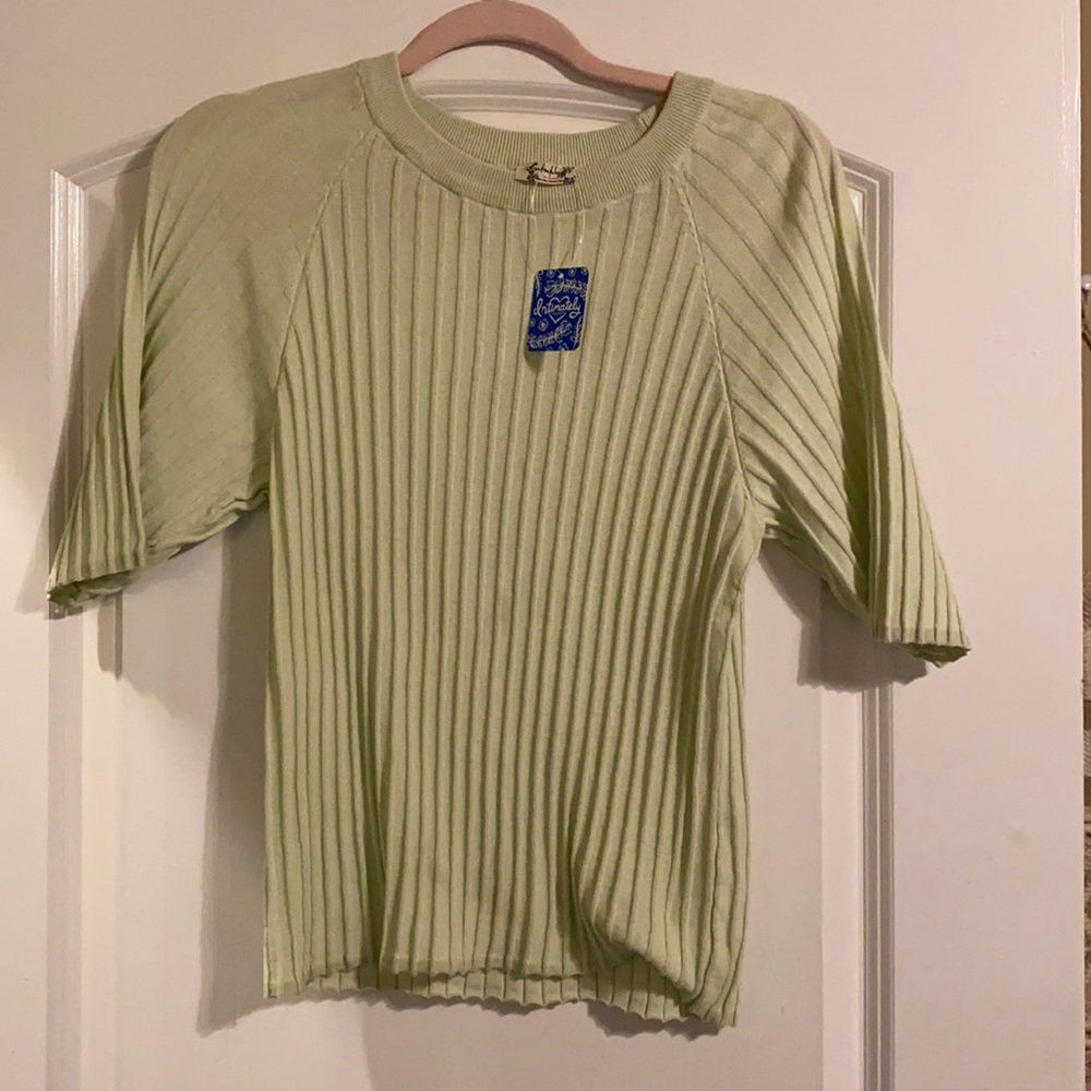 Free people NWT “sugared mint” top